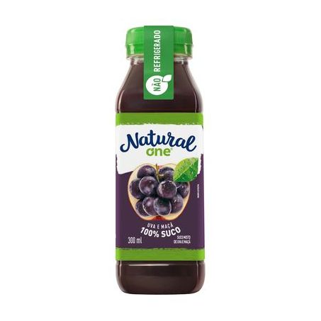 Suco Pronto Natural One Uva E Maçã Garrafa 300ML