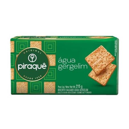 BISC PIRAQUE 215G AGUA/GERGELIM