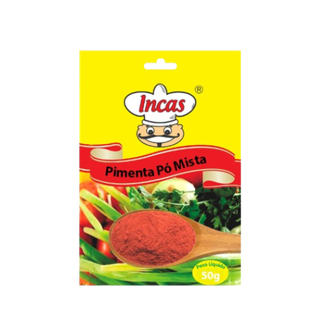 Tempero pimenta mista Incas em pó 50g