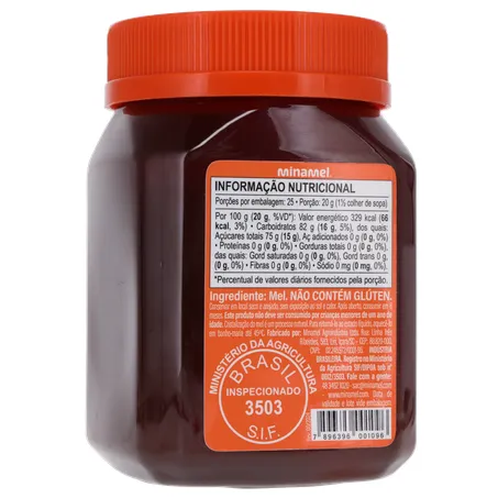 Mel Minamel Multifloral Pote 500gr 360-16