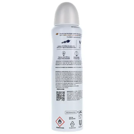 Antitranspirante Aerosol Dove Invisible Dry Violeta e Frésia Branca Frasco Spray 150ml 360-14