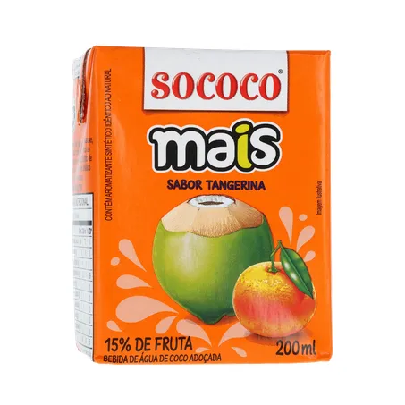 Água De Coco SococoTangerina 200ml 360-35