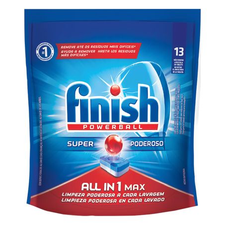 DETERGENTE TABLETE PARA MÁQUINA DE LAVAR LOUÇAS FINISH POWERBALL