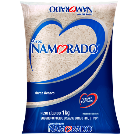 Arroz namorado t1 branco 1kg