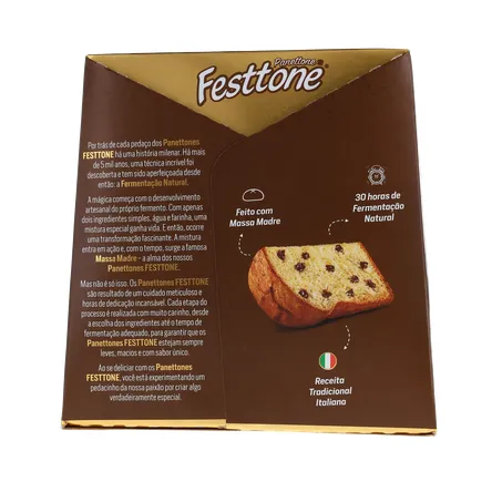 Panettone Festtone Premium Chocolate Belga 400g 360-27