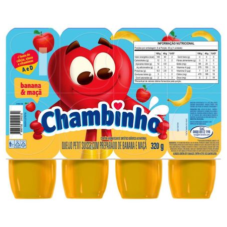 Petit Suisse Nestle 320g Chambinho Maca Banana