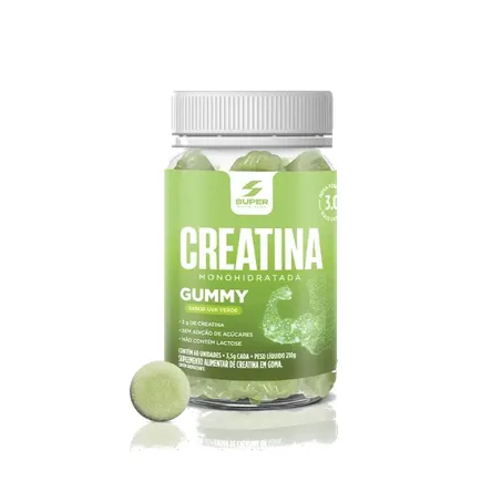 SUPERGUMMY CREATINA UVA VERDE 60 GUMMIES - DESINCHÁ