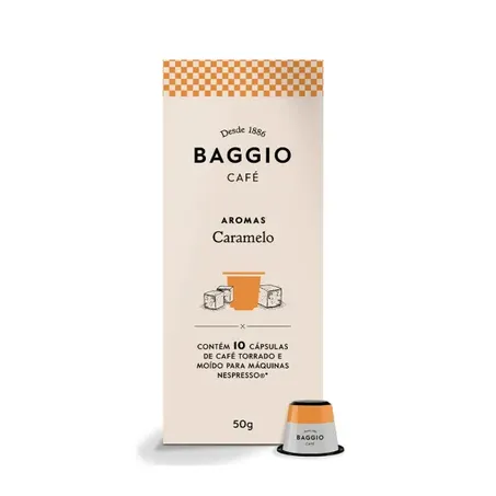 CAP CAFE BAGGIO 85G C/10 CARAMELO