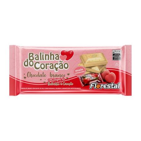 CHOC BARRA FLORESTAL BALINHA 80G CORACAO BRANCO