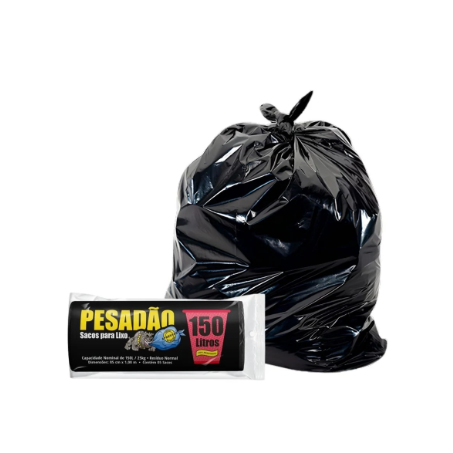 Saco lixo pesadao rolo 150lts c/10un
