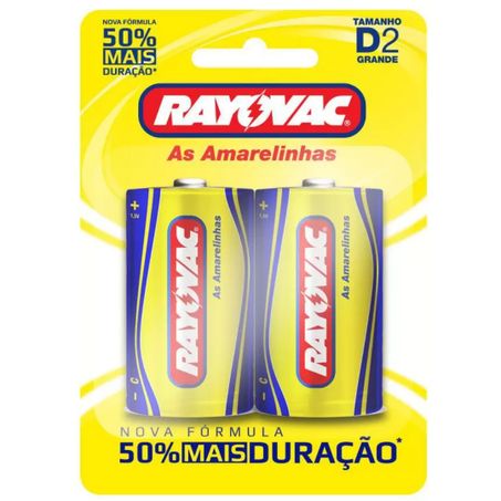 Pilha sm rayovac grande d2 2un