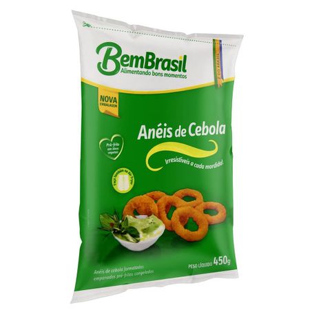 ANEIS DE CEBOLA BEM BRASIL EMPANADO CONGELAD 400G 360-2