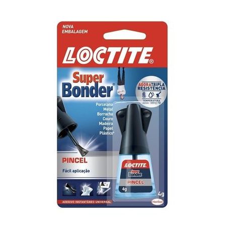 Cola super bonder pincel loctite 4g