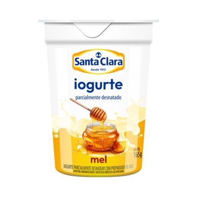 Iogurte desnatado mel santa clara 165g