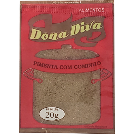 Pimenta Dona Diva Com Cominho Sachê 20g 
 