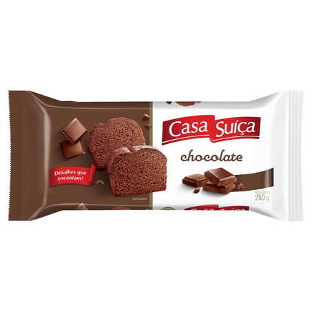 Bolo Casa Suíça 250g - Café da Manhã - Chocolate