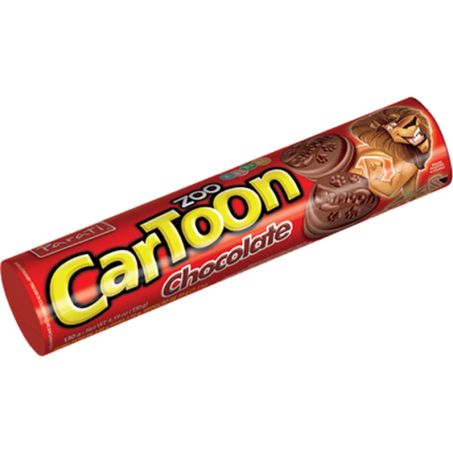 Biscoito rechrado zoo cartoon parati 110g chocolate