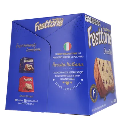 Panettone Festtone Chocolate 400G 360-12