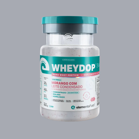 Wheydop 3W Morango Leite Condensado Pote 900g 360-4
