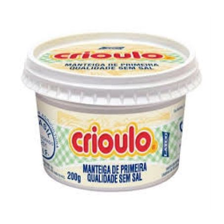 MANTEIGA CRIOULO S/SAL 200G