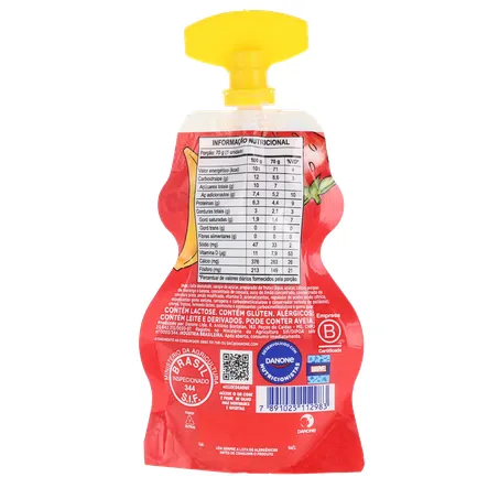 Queijo Petit Suisse Danoninho Lancheira Com Preparo de Frutas