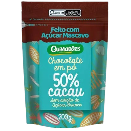 CHOCOLATE EM PÓ GUIMARÃES 50%CACAU 200G