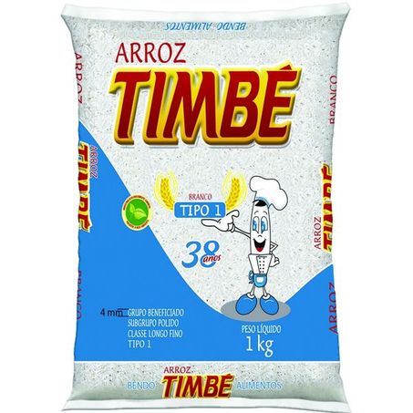 Arroz timbe 1kg. branco tp1