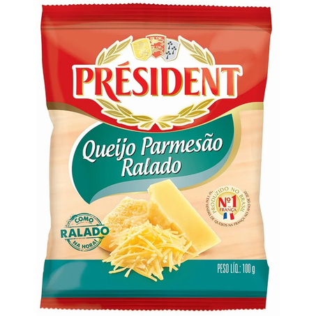 QUEIJO PARMESÃO RALADO PRESIDENT 100G