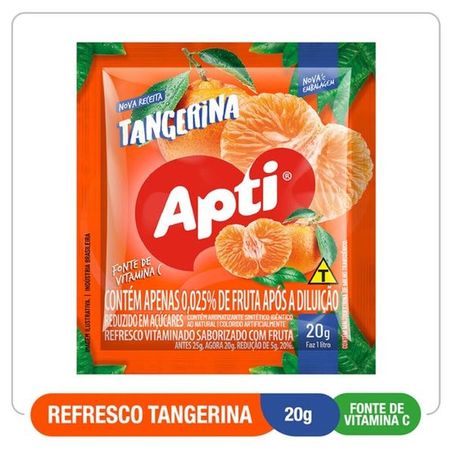 Refresco em po apti tangerina 20g