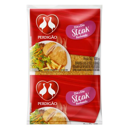 Empanado de frango steak presunto de peru e queijo perdigão