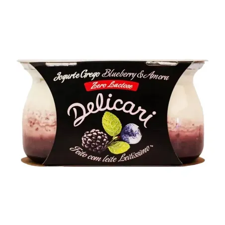IOGURTE DELICARI GREGO BLUBERRY / AMORA ZERO LACTOSE 340G