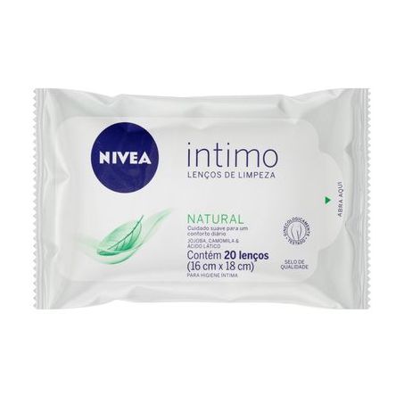 LENCOS LIMPEZA INTIMO NIVEA C/20UN NATURAL