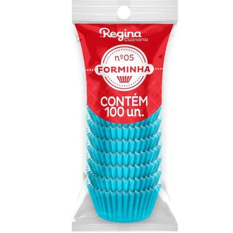 Forminha de Papel Azul Regina N5 com 100 Un.