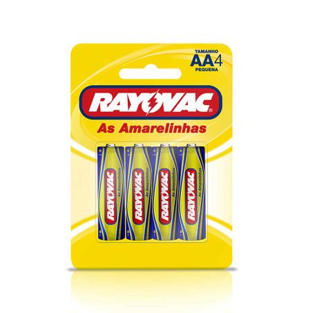 Pilha sm rayovac pequena aa4 4un
