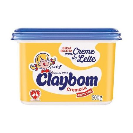 Margarina Claybom Cremosa com Sal Pote 500gr