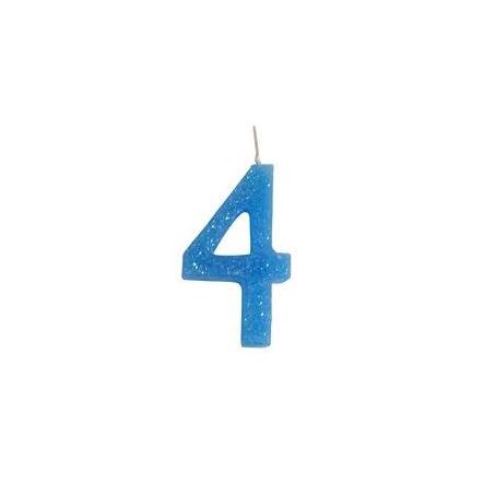 VELA ANIVERSÁRIO ROCHA AZUL N.4