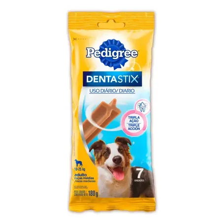 PEDIGREE DENTASTIX RAÇAS MEDIAS 7 STICK 180G