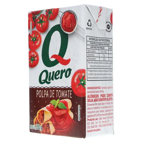 Polpa de Tomate Quero Caixa 260gr 360-22