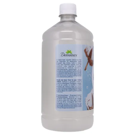 Sabonete líquido denomax flor de algodão 1l 360-25