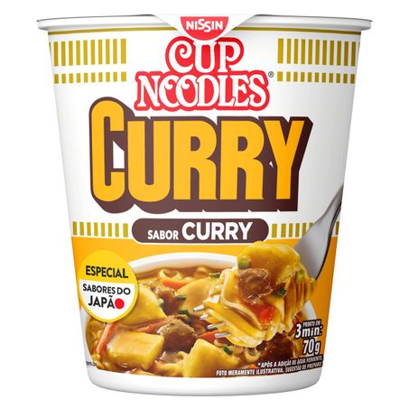 MACARRÃO INSTANTÂNEO CURRY NISSIN CUP NOODLES