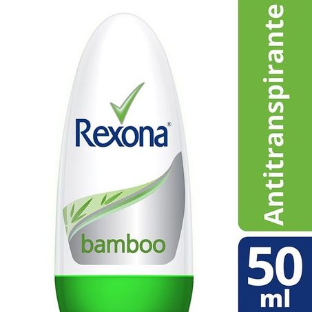 Desodorante roll on feminino rexona bamboo 50ml
