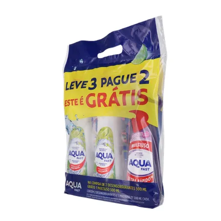 Kit aquafast desengordurante+multiuso 3un 360-3