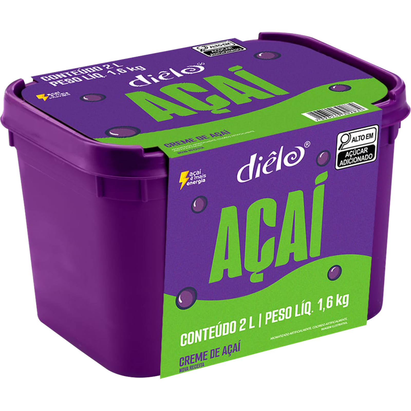 L size キャンディパープル1着　キャンディミント2着 Creme Açaí Natural Com Guaraná Diêlo Pote 2l | SuperAlfa