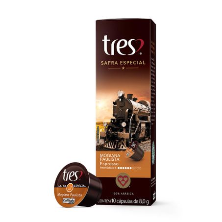 Café Cápsula Tres Safra Especial Mogiana Paulista 10UN