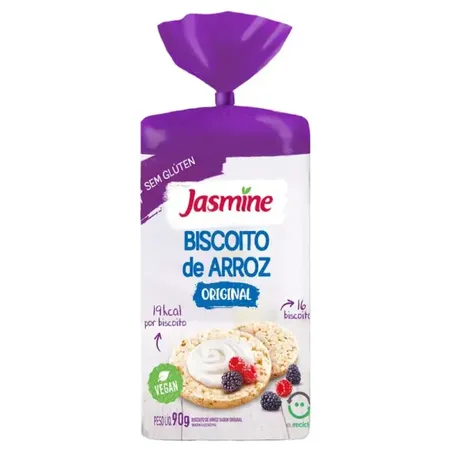 BISCOITO DE ARROZ SEM GLÚTEN 90G - JASMINE