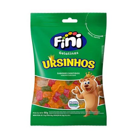 Bala de Gelatina Fini Ursinhos 100G