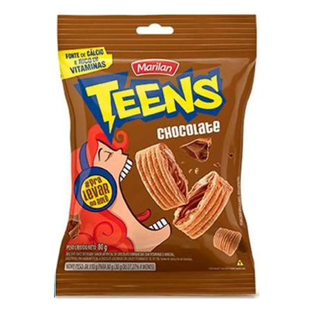 BISCOITO MARILAN TEENS CHOCOLATE 80G
