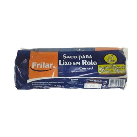 Frilar-saco lixo rolo 15l