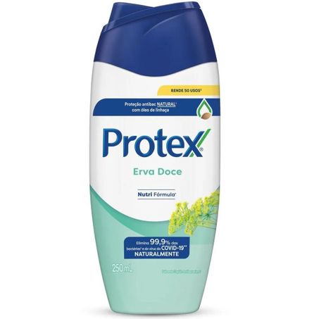 Sabonete Líquido Antibacteriano Protex Erva Doce Frasco 250ml
