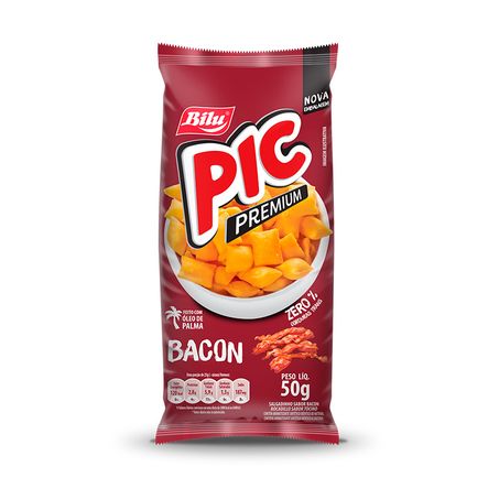Salgadinho biluzitos premium bacon 50gr